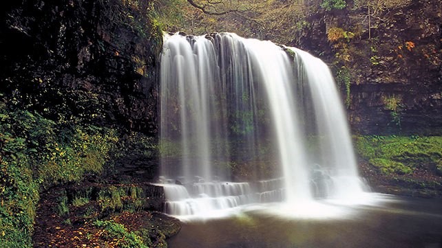 Sgwd-yr-Eira Waterfall, Brecon Beacons National Park (Waterfall Country)