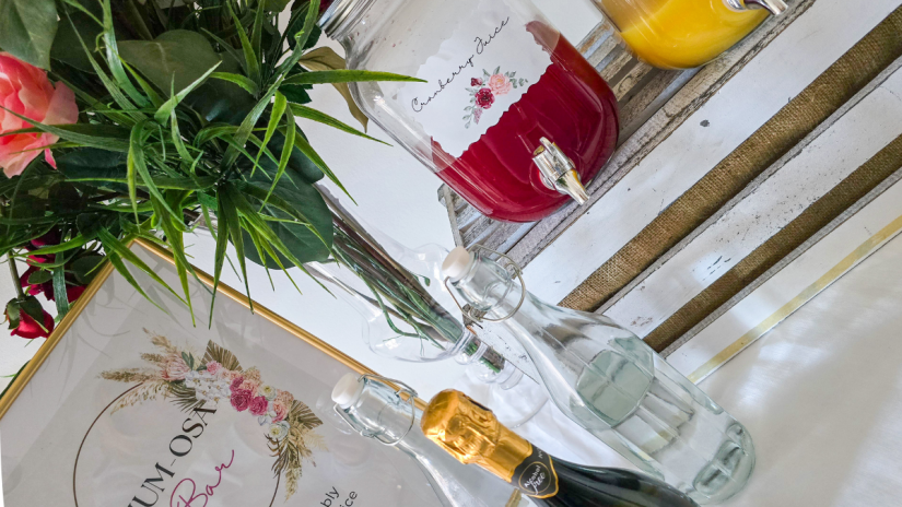 The Mum-osa Bar: A Stylish Drinks Station for Mother’s Day, Birthdays & Baby Showers (with Free&nbsp;Printables)