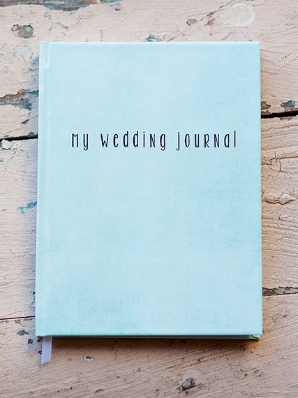 Pale Blue Wedding Journal Planner Gift