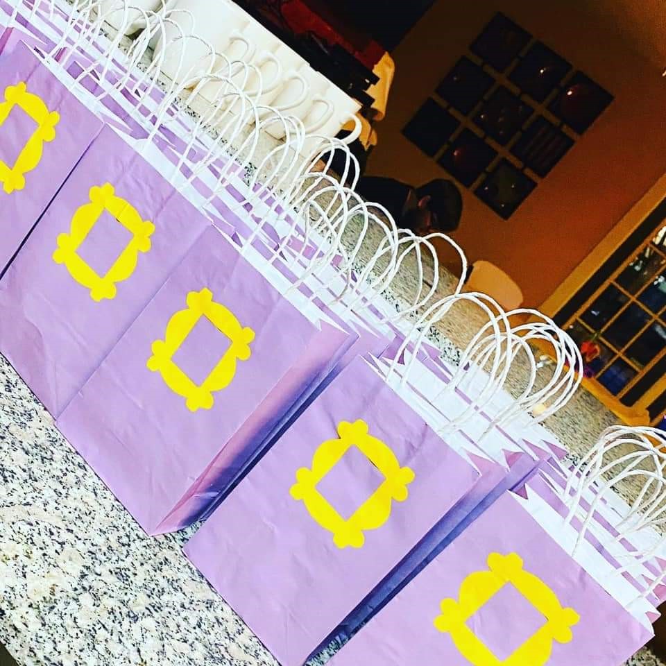 Friends themed party bags