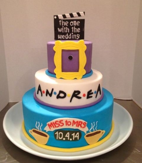 Friends themed party cake