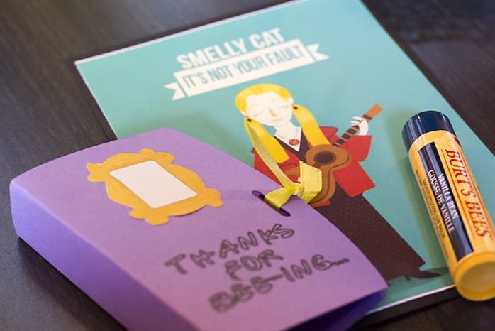 Friends themed party favours