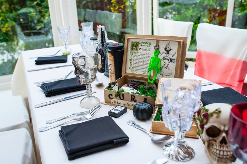 Halloween Themed Wedding Children's Kids Table