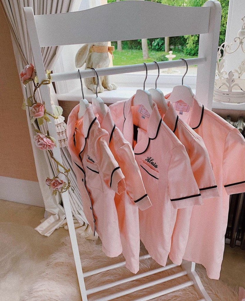 Celebrity Rochelle Humes (Alaia's Birthday) Sleepover Teepee Party - Personalised Pyjamas