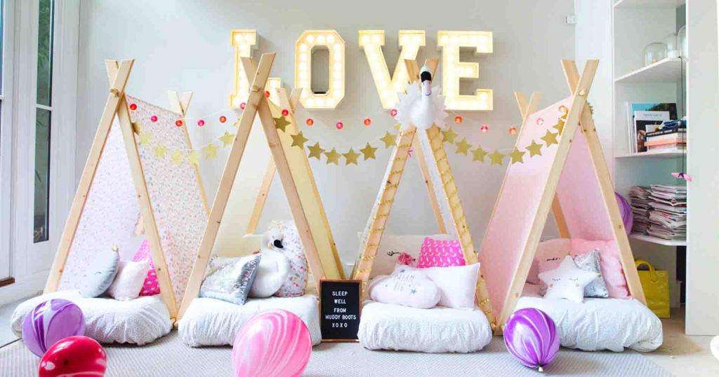 Sleepover Teepee Party Tents Slumber Party